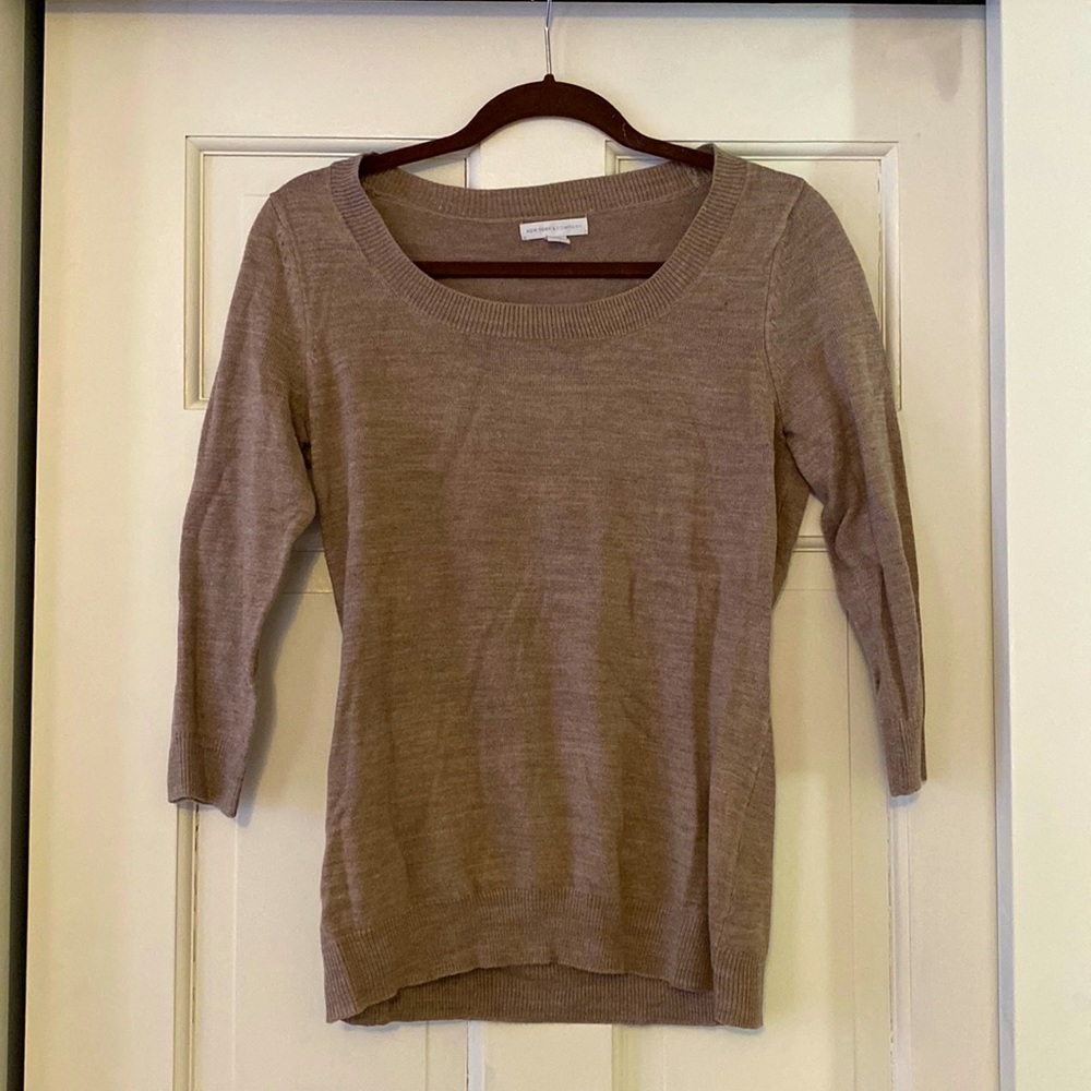 New York & Co., taupe sweater.